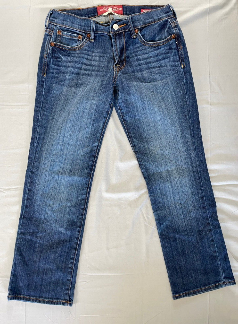 Lucky Brand Sweet'N Crop 5-Pocket Stretch Denim Jeans. Women's Size 2, GUC!
